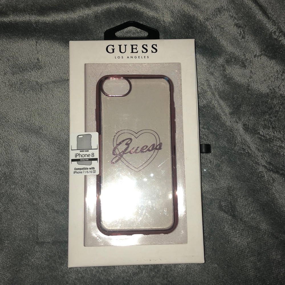 Pink guess IPhone 8 case
